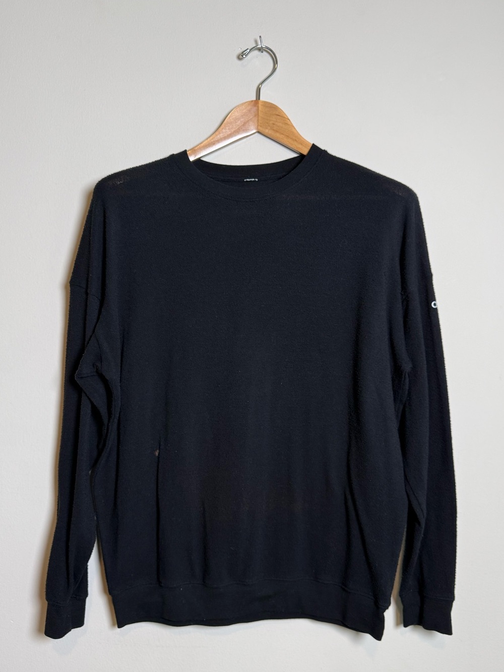 ALO Yoga | Soho Crewneck Sweatshirt | Black | Size Medium
